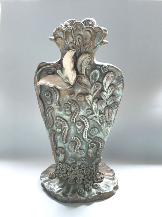 Escultura intitulada "7c165eb6-3013-48ef-…" por Mara Tagliati, Obras de arte originais, Cerâmica