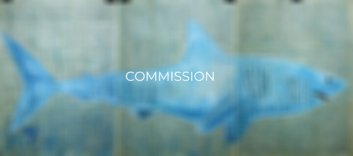 "Shark. (triptych) C…" başlıklı Tablo Marat Cherny tarafından, Orijinal sanat, Guaş boya