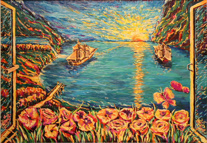 Картина под названием "Бесконечность света" - Марат Закиров, Подлинное произведение искусства, Другой