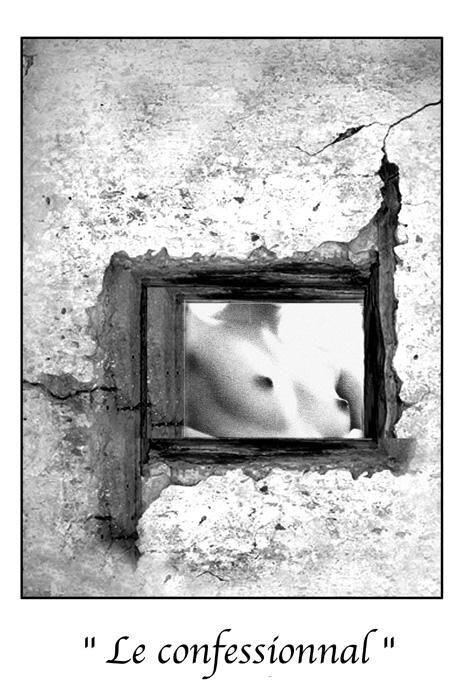 Photographie intitulée "Le confessionnal" par Marc Acquaviva, Œuvre d'art originale