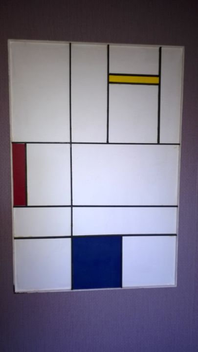 Painting titled "Mondrian" by Marc, Original Artwork