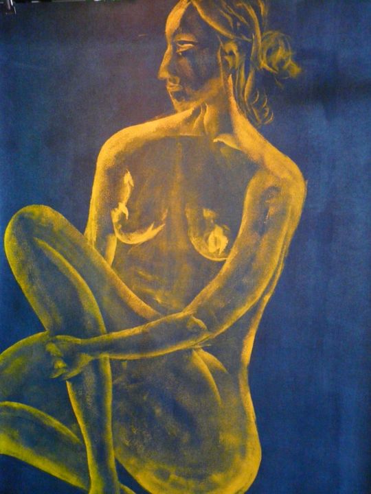Peinture intitulée "Blanca" par Marc, Œuvre d'art originale, Acrylique