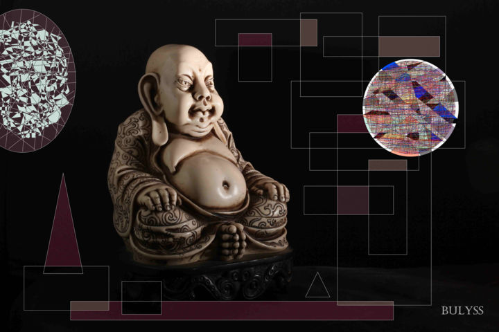 Digital Arts titled "Siddhartha Gautama" by Marc Bulyss, Original Artwork, Digital Painting