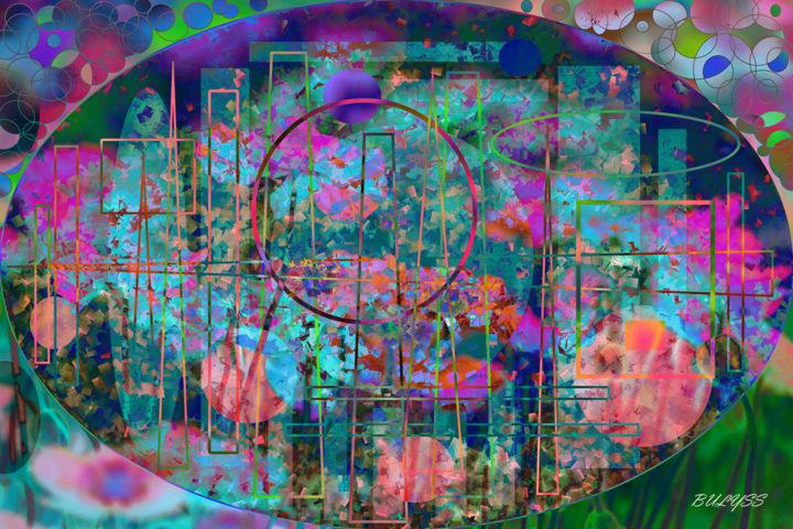 Цифровое искусство под названием "Chanelle N° 6" - Marc Bulyss, Подлинное произведение искусства, Цифровая живопись