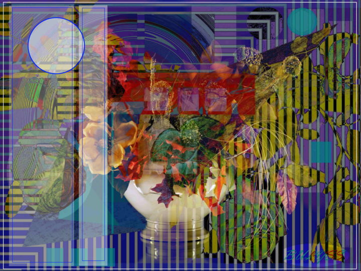 Arts numériques intitulée "Svetlana Vase" par Marc Bulyss, Œuvre d'art originale, Peinture numérique