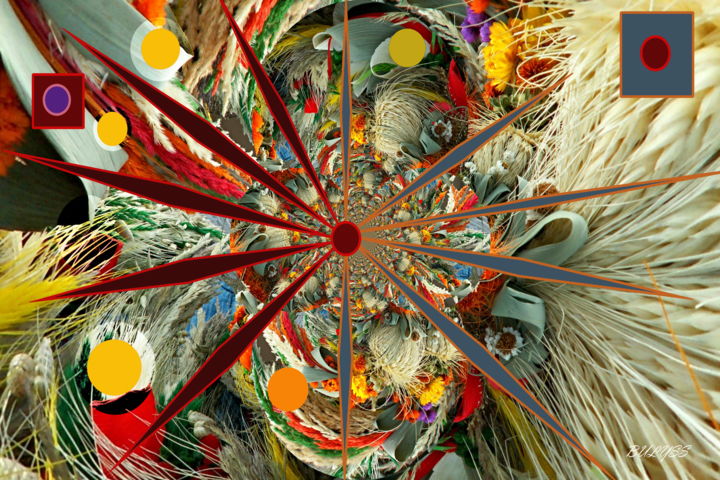 Цифровое искусство под названием "солнце" - Marc Bulyss, Подлинное произведение искусства, Цифровая живопись