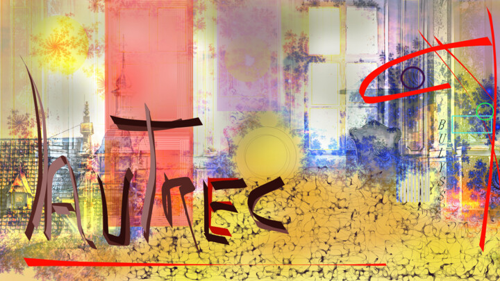 Digitale Kunst getiteld "Henri Toulouse Laut…" door Marc Bulyss, Origineel Kunstwerk, Digitaal Schilderwerk