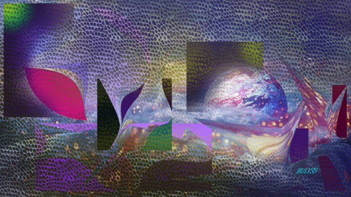 Digital Arts titled "Origine of Worlds" by Marc Bulyss, Original Artwork, Digital Painting