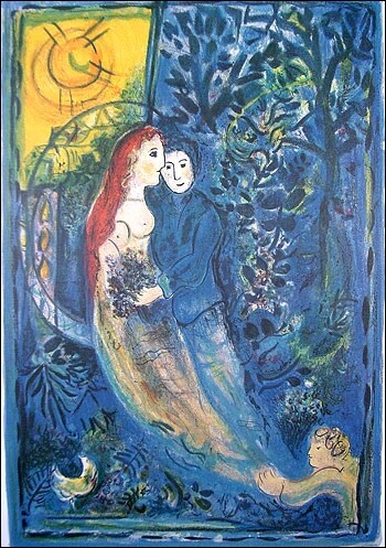 Painting titled "MARC CHAGALL - The…" by Marc Chagall, Original Artwork, Oil