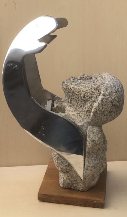 Sculpture titled "incantation" by Marc Chauvin, Original Artwork, Stone