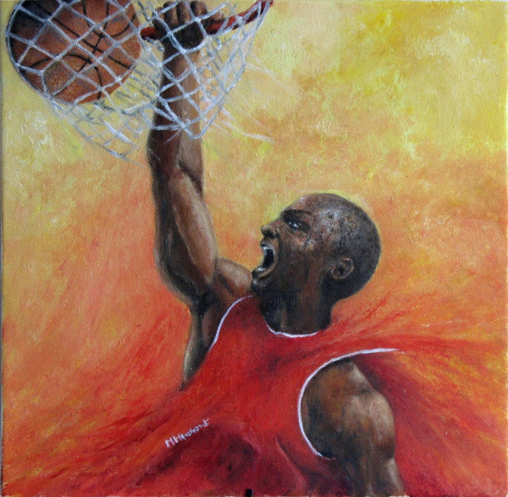 Картина под названием "Basket" - Marc Haumont, Подлинное произведение искусства, Масло