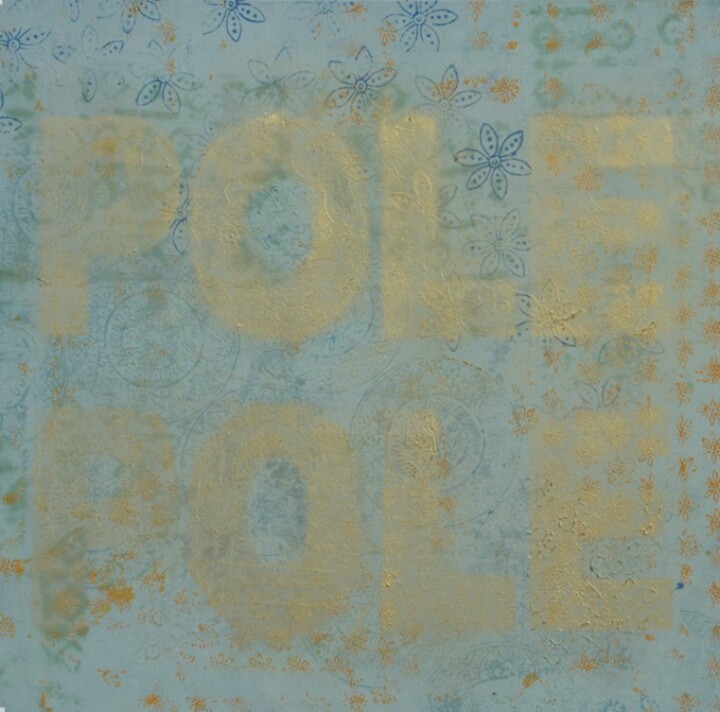 Картина под названием "pole pole" - Marc Janus, Подлинное произведение искусства