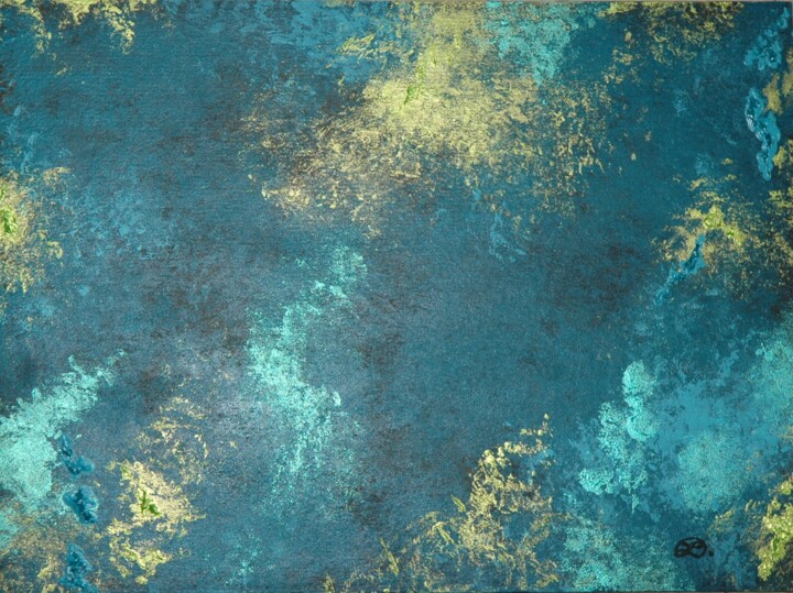 Pittura intitolato "aqua-2015-03-28.jpg" da Marc Lasserre, Opera d'arte originale