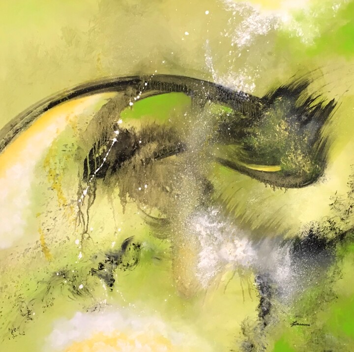 Картина под названием "Vertige" - Marc Lasserre, Подлинное произведение искусства, Масло Установлен на Деревянная рама для н…