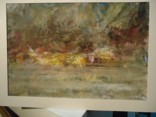 Painting titled "soleil soleil" by Marc Le Rude, Original Artwork