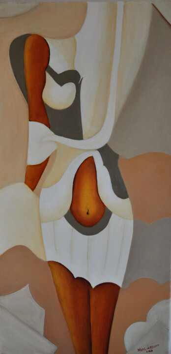 Peinture intitulée "divine sensualité" par Marc Lejeune, Œuvre d'art originale, Huile