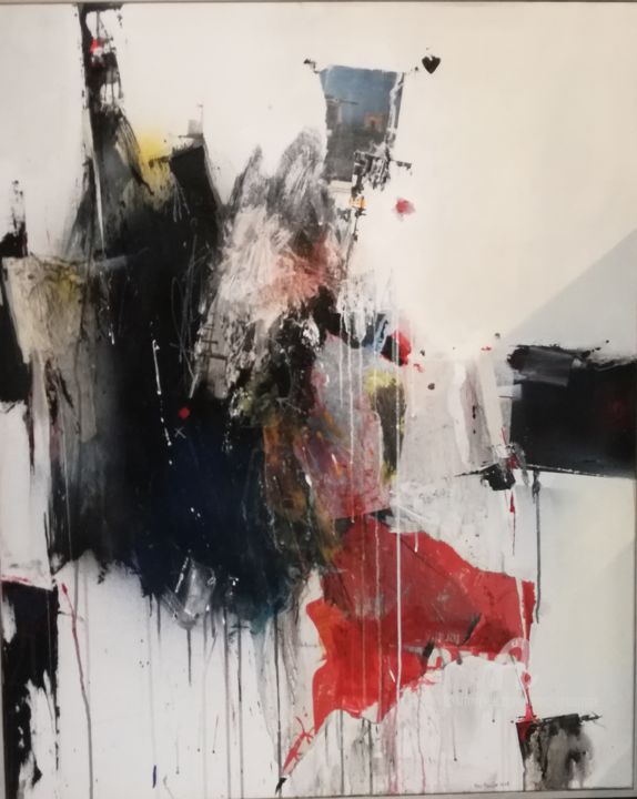 Peinture intitulée "No-comment" par Marc Meurisse, Œuvre d'art originale, Huile