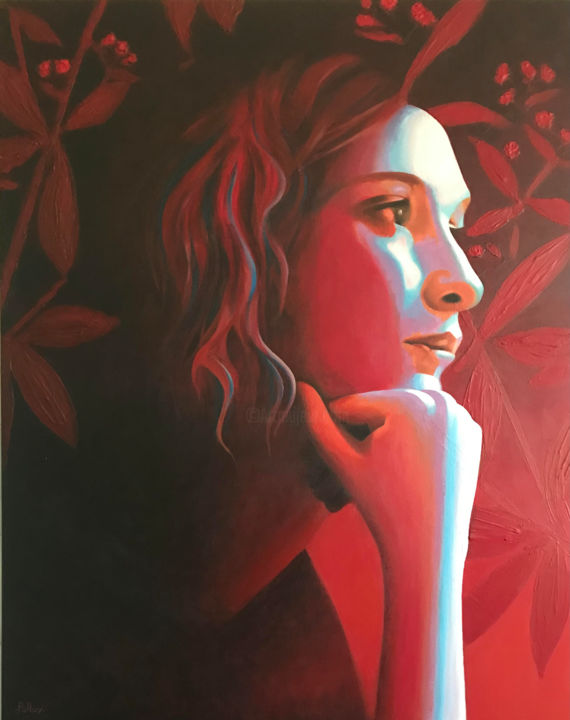 Peinture intitulée "Garance" par Marc Palluy, Œuvre d'art originale, Acrylique