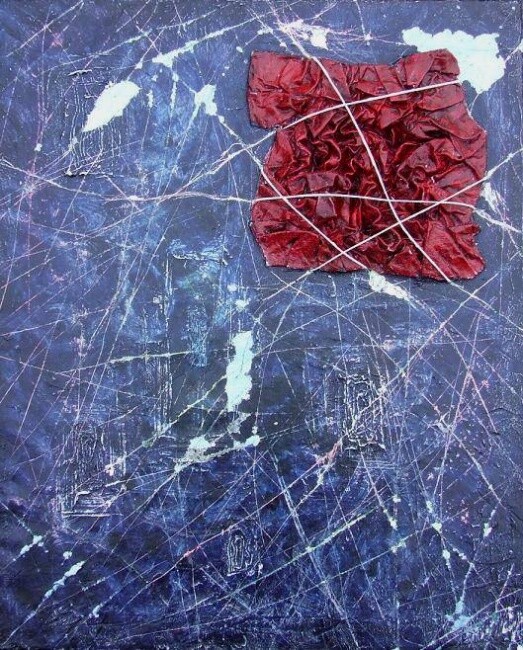 Painting titled "Le jean Crisis 08" by Marc Paluch, Original Artwork, Oil