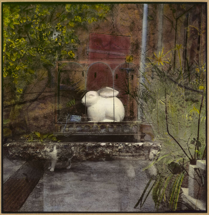 Photography titled "Alice's rabbit - 6/…" by Marc Paraskeva, Original Artwork, Manipulated Photography Mounted on Cardboard