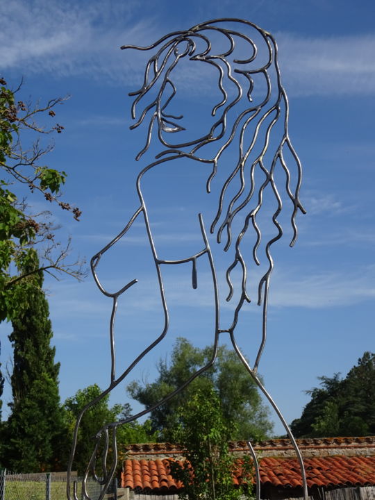 Sculpture intitulée "Dina" par Marc Terrade, Œuvre d'art originale, Métaux