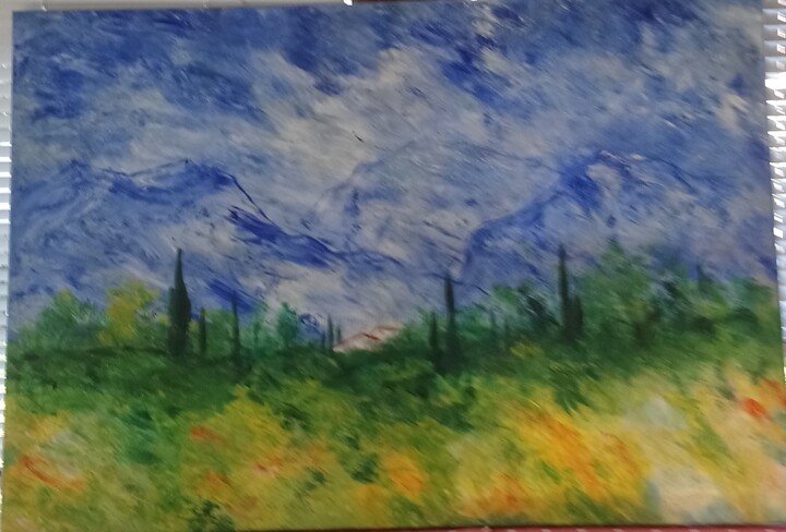 Painting titled "La Provence" by Marc Vincent, Original Artwork, Oil