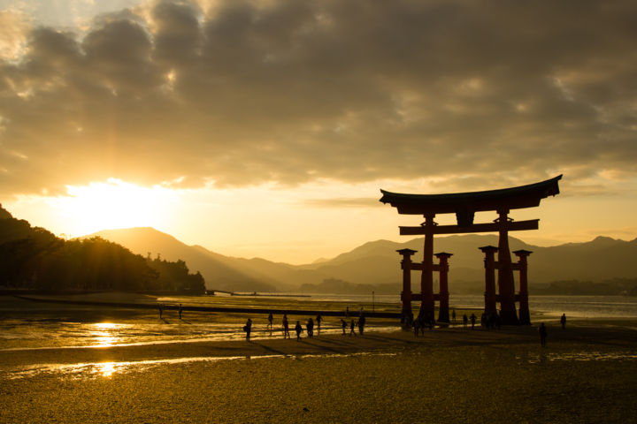 Fotografia zatytułowany „Itsukushima schrijn” autorstwa Marcel Alsemgeest, Oryginalna praca, Fotografia cyfrowa