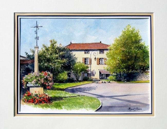 Pintura titulada "Charentay (Rhône) :…" por Marcel Boos, Obra de arte original