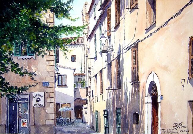 Painting titled "Place du Canon" by Marcel Boos, Original Artwork