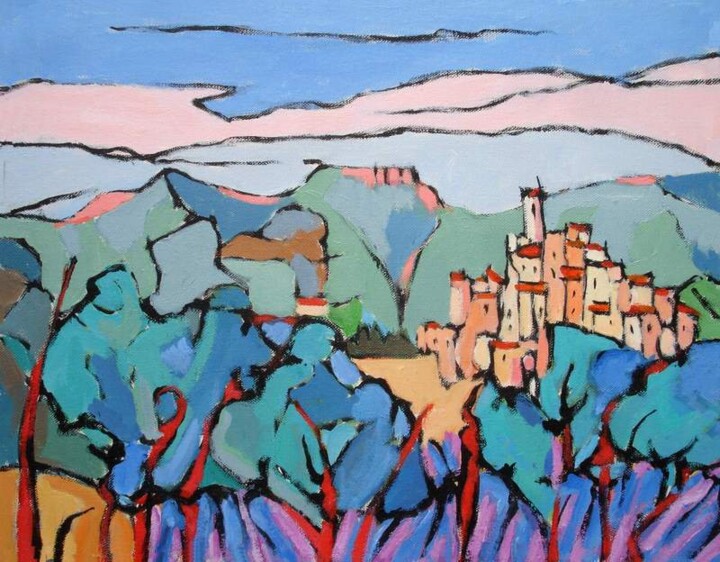 Painting titled "PROVENCE" by Marcel Clerc, Original Artwork, Acrylic