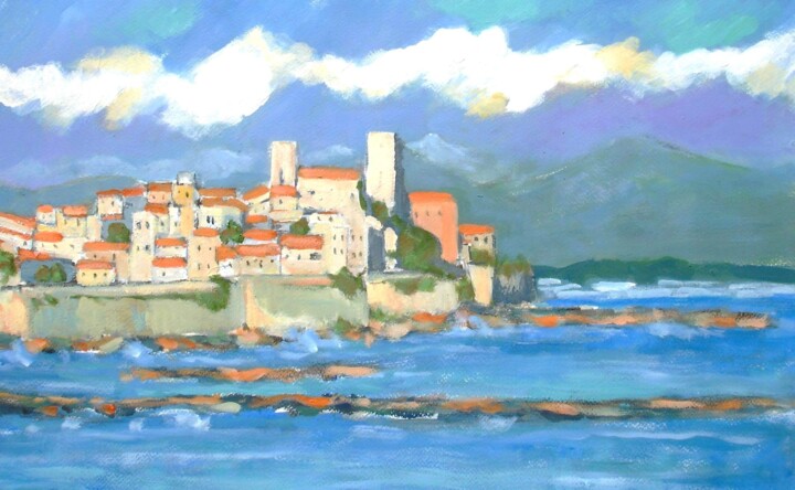 Painting titled "MALY - ANTIBES PROV…" by Marcel Clerc, Original Artwork