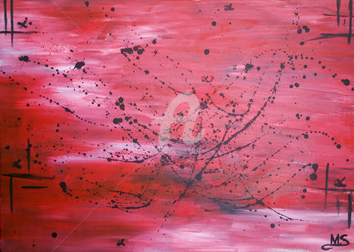 Peinture intitulée "Escondido" par Marcela Santos, Œuvre d'art originale, Acrylique