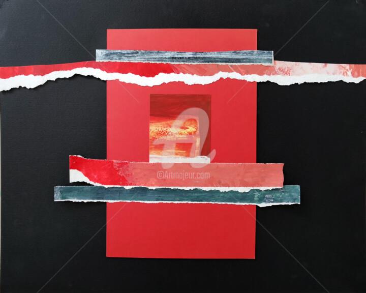 Коллажи под названием "Collage 6" - Marcela Jardón, Подлинное произведение искусства, Коллажи