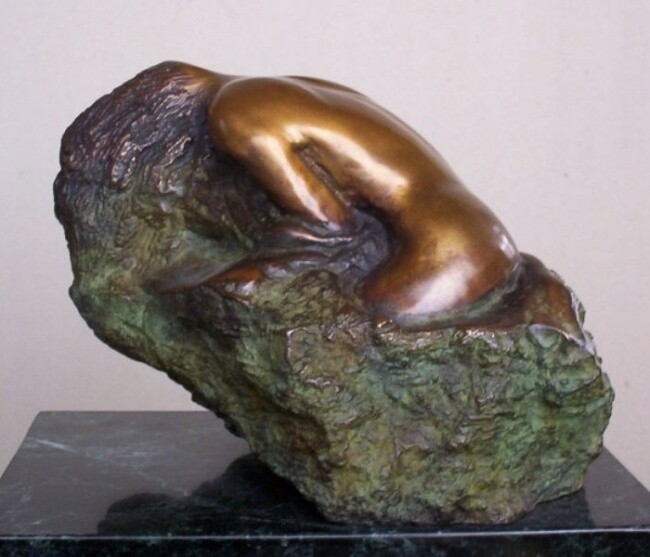 Sculpture intitulée "La baigneuse" par Marcelin Fortin, Œuvre d'art originale
