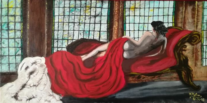 Pittura intitolato "Amore" da Marcella Molea, Opera d'arte originale, Olio