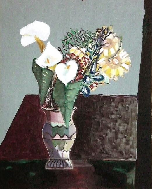 Pittura intitolato "omaggio a H. Matisse" da Marcello Picardi, Opera d'arte originale, Olio