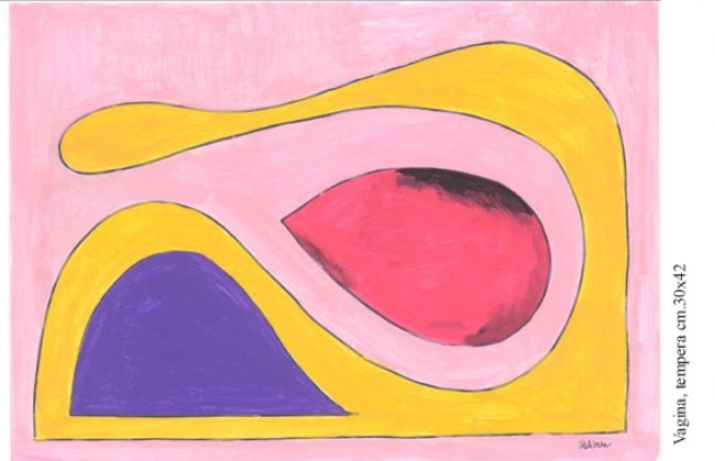 Painting titled "Vagina" by Marcello Aprea, Original Artwork