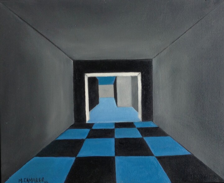 Schilderij getiteld "Labirinto" door Marcelo Camargo, Origineel Kunstwerk, Olie