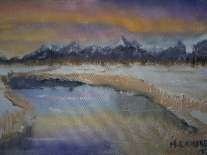 Painting titled "Ártico" by Marcelo Camargo, Original Artwork, Oil