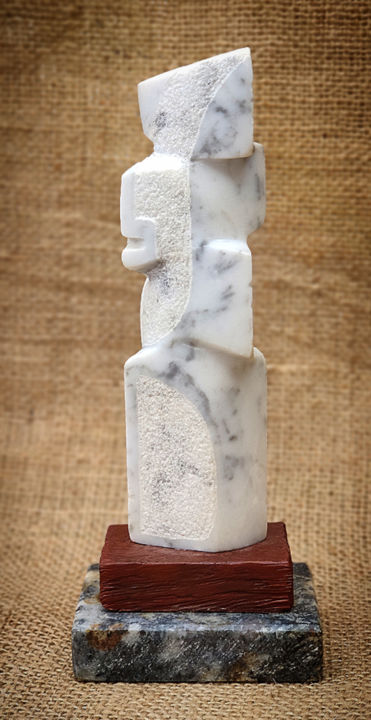 Sculpture titled "Torsion" by Marcelo Gandini, Original Artwork, Stone