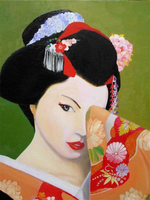 Painting titled "Tristeza oculta" by Marcelo Yukikazu Higa, Original Artwork, Other