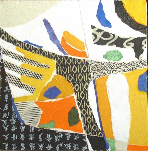 Картина под названием "Projet foulard  2" - Marc Hatot, Подлинное произведение искусства