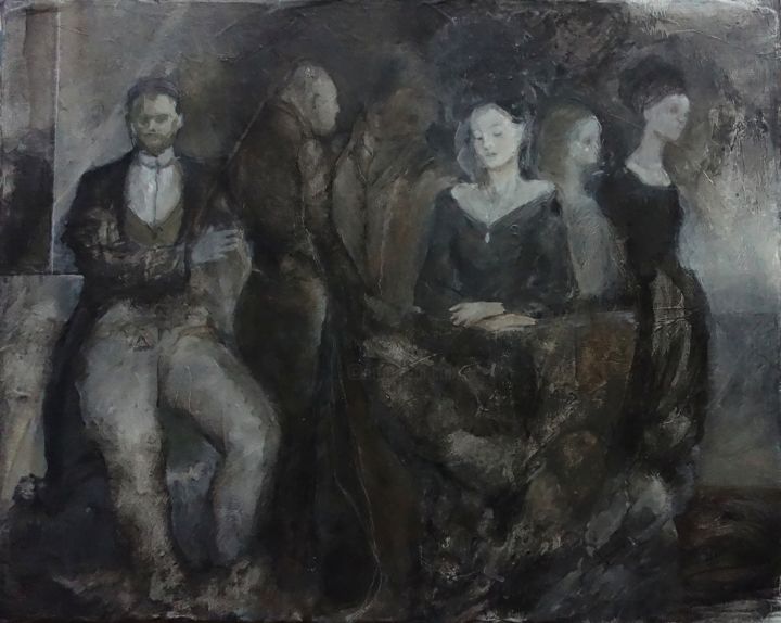 Peinture intitulée "Nous nous réunîmes…" par Manuel Marchionni, Œuvre d'art originale, Acrylique