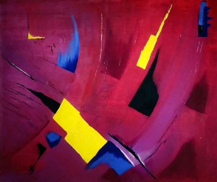 Peinture intitulée "20150120-09Big bang…" par Tcheleteuton, Œuvre d'art originale,