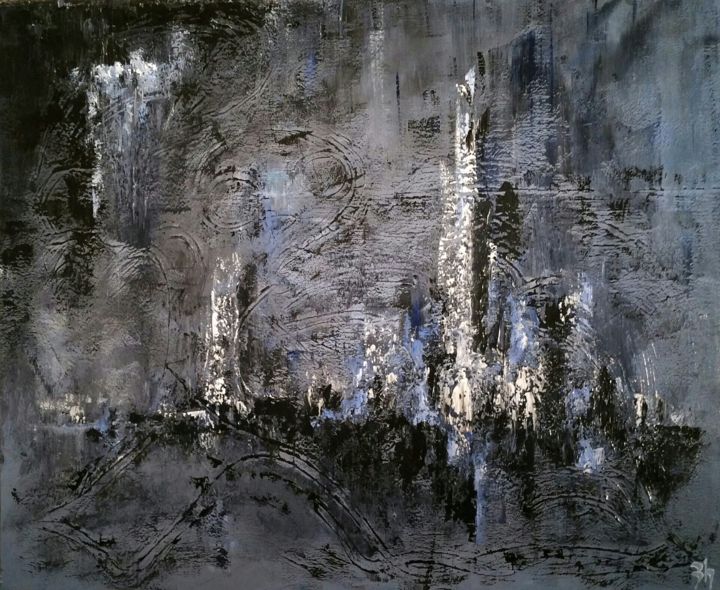 Peinture intitulée "2015-11-20-09pollut…" par Tcheleteuton, Œuvre d'art originale,