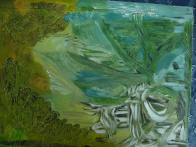 Painting titled "l' arbre aux serpen…" by Marciejack, Original Artwork