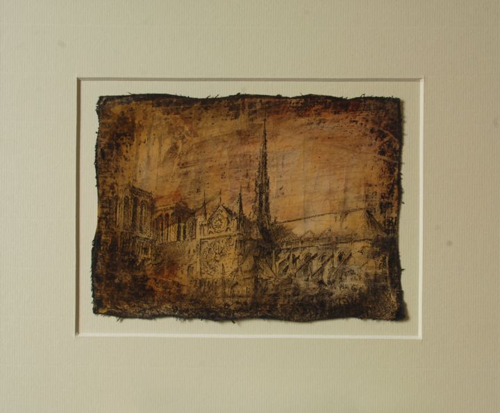 Incisioni, stampe intitolato "Paris" da Marcin Mikołajczak, Opera d'arte originale, Altro