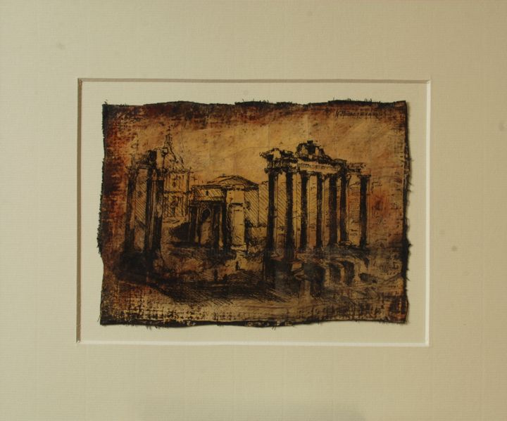 Incisioni, stampe intitolato "Rome" da Marcin Mikołajczak, Opera d'arte originale, Altro