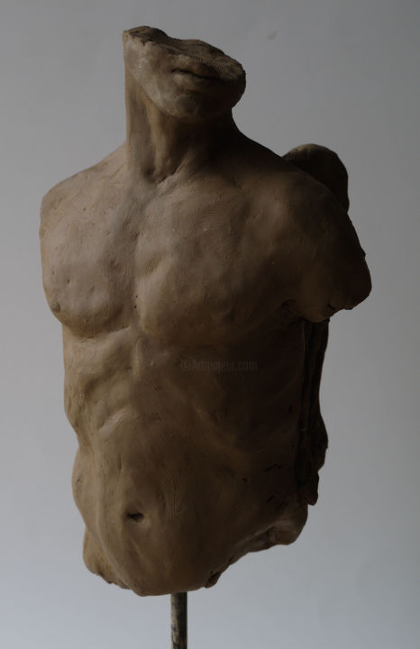Скульптура под названием "Angelo Moderno" - Marcin Otapowicz, Подлинное произведение искусства, Керамика