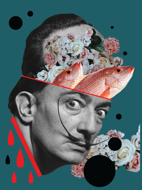 Digital Arts titled "Dali" by Marcin Waska, Original Artwork, Collages